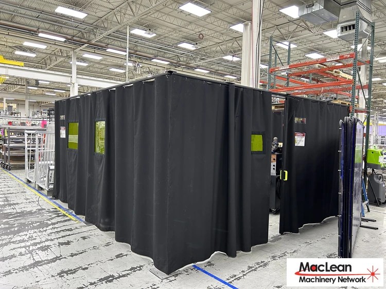 New FLEXGUARD 20 x 20ft Square, Custom Curtain Enclosure Laser Welding