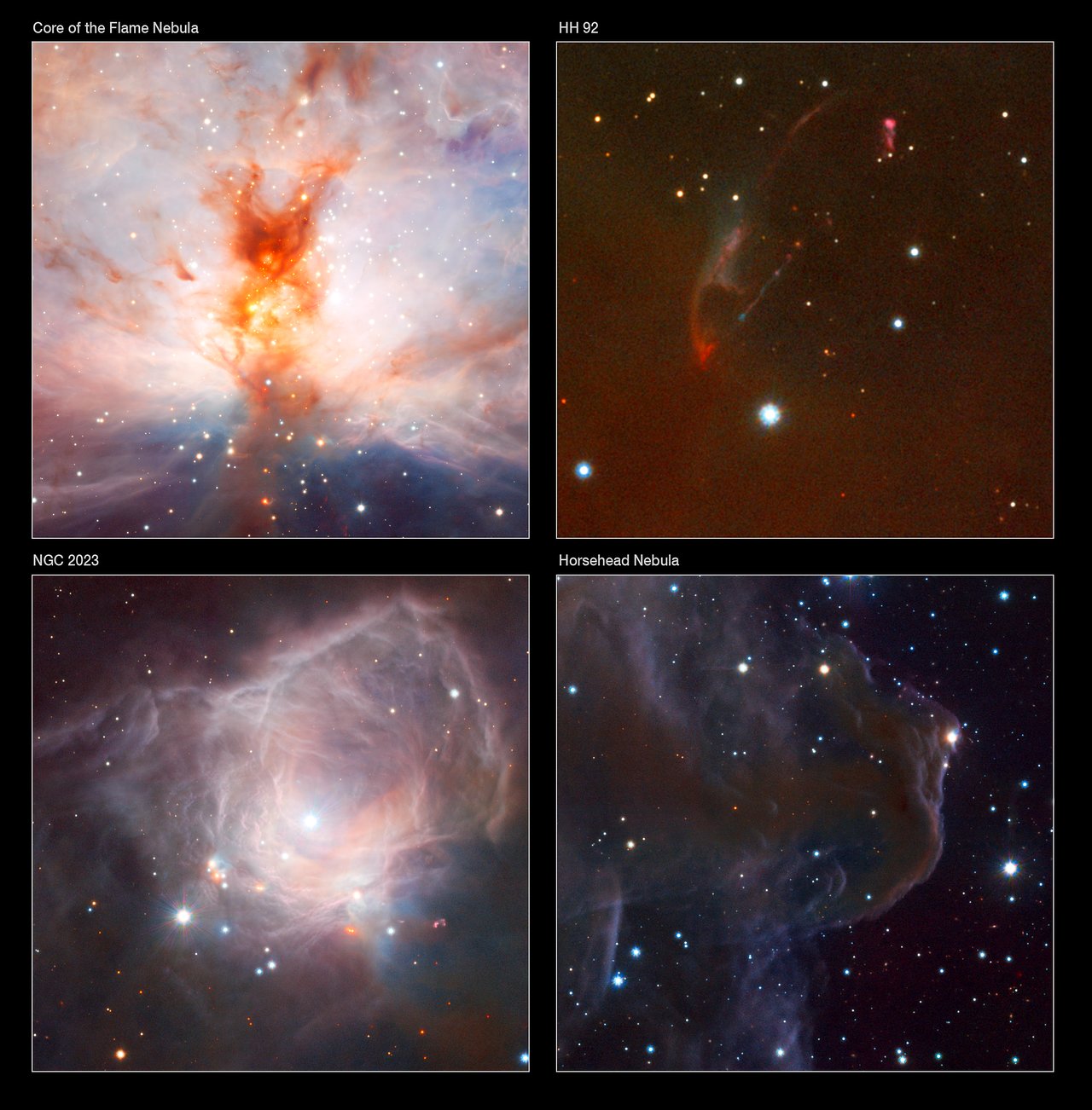 Astronomie Kalender 2023 Details Of The Vista Flame Nebula Image | Eso Österreich