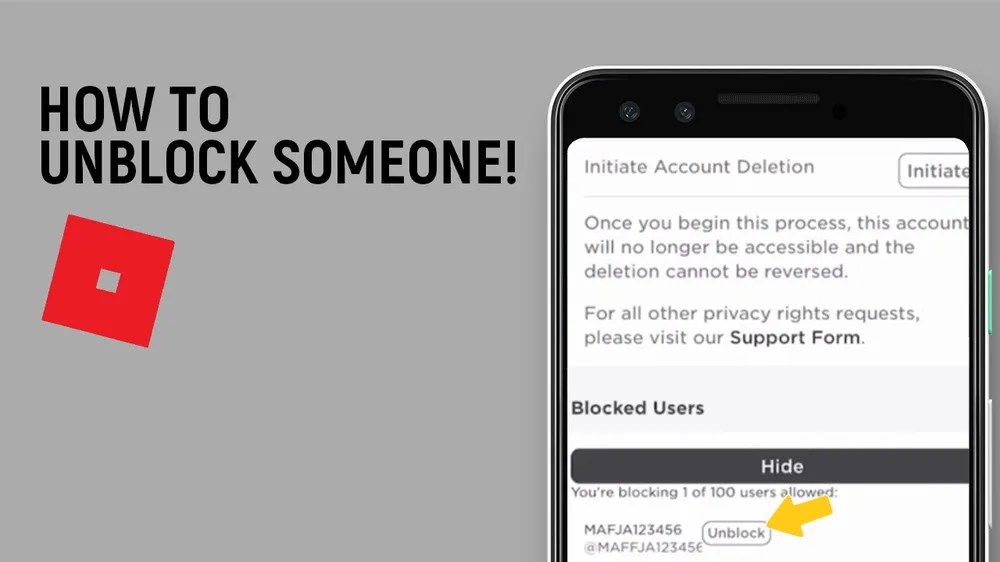 How to Unblock Someone on Roblox?
