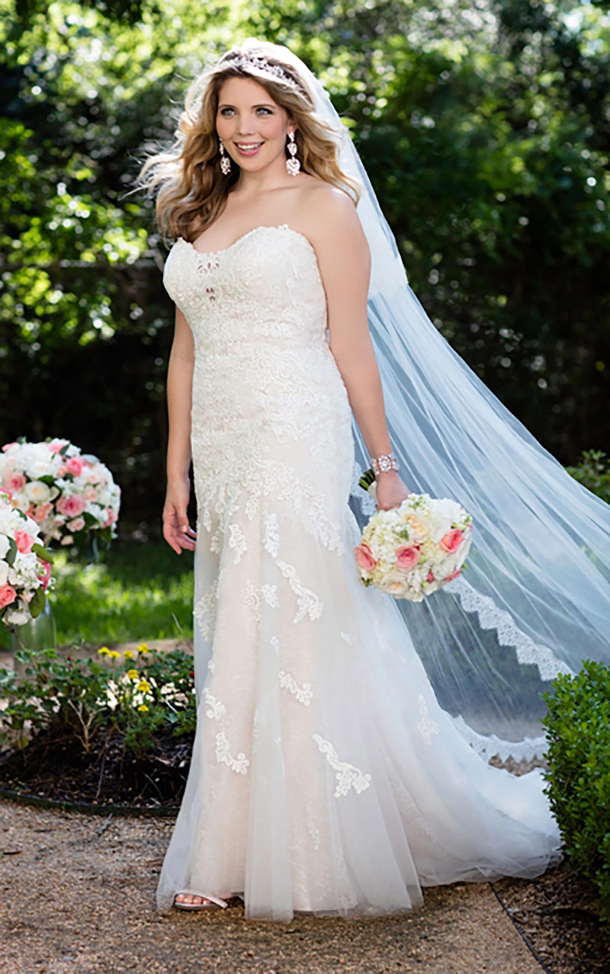 Lace Appliques Plus Size Wedding Dress Stella York Wedding Dresses