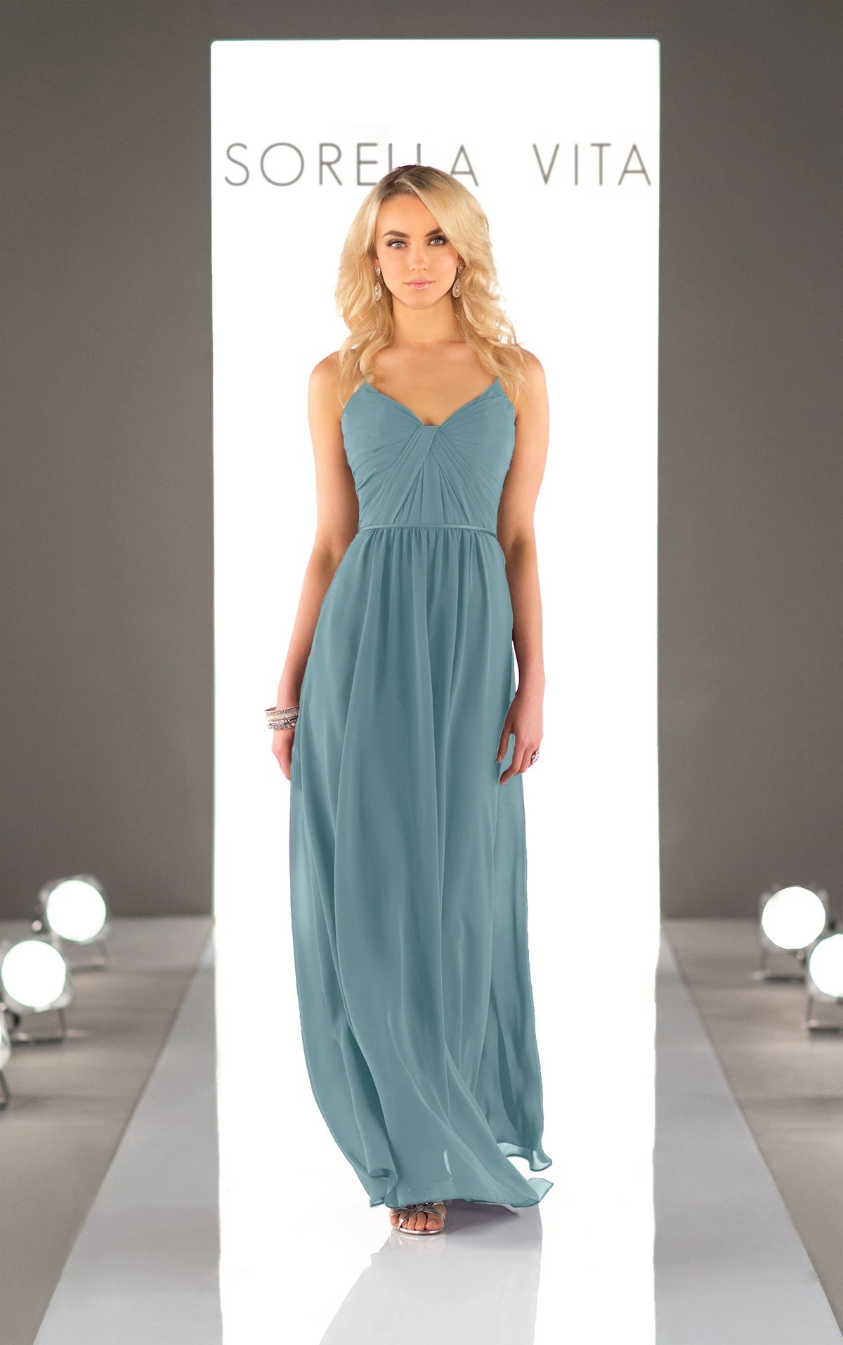 Chiffon Floor Length Bridesmaid Dress Sorella Vita Bridesmaid Dresses