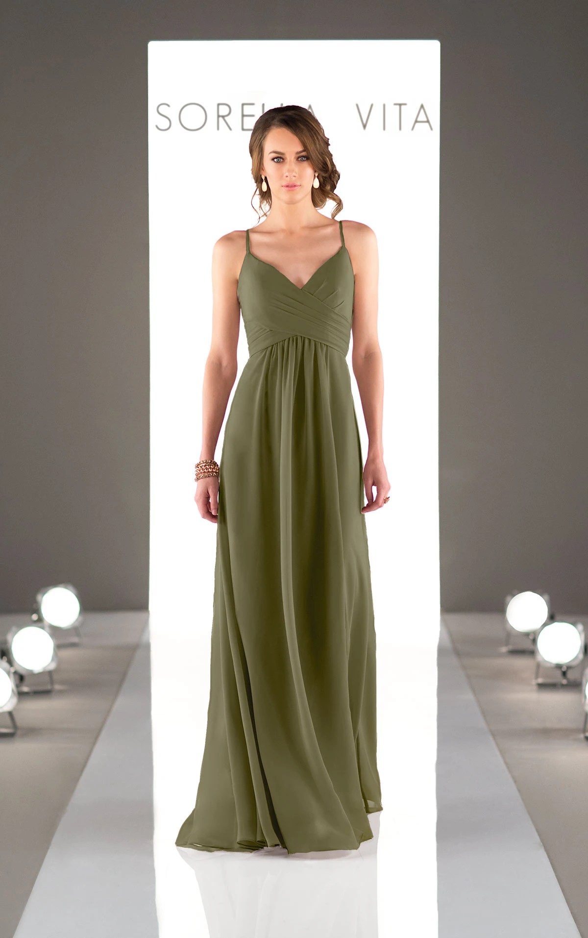 Chiffon Spaghetti Strap Bridesmaid Dress Sorella Vita Bridesmaid Dresses