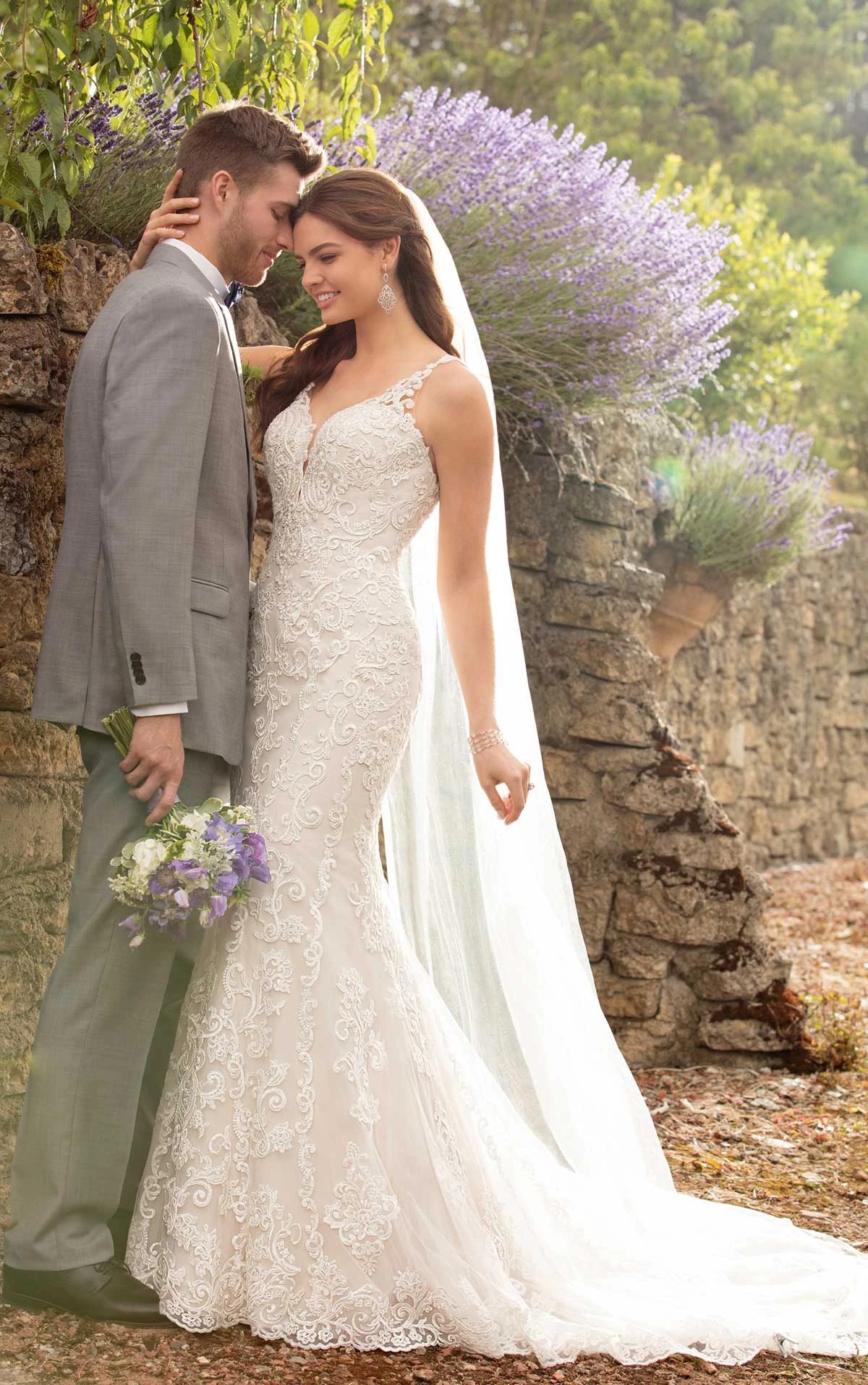 Wedding Dress with Rich Lace Essense of Australia Wedding Dresses