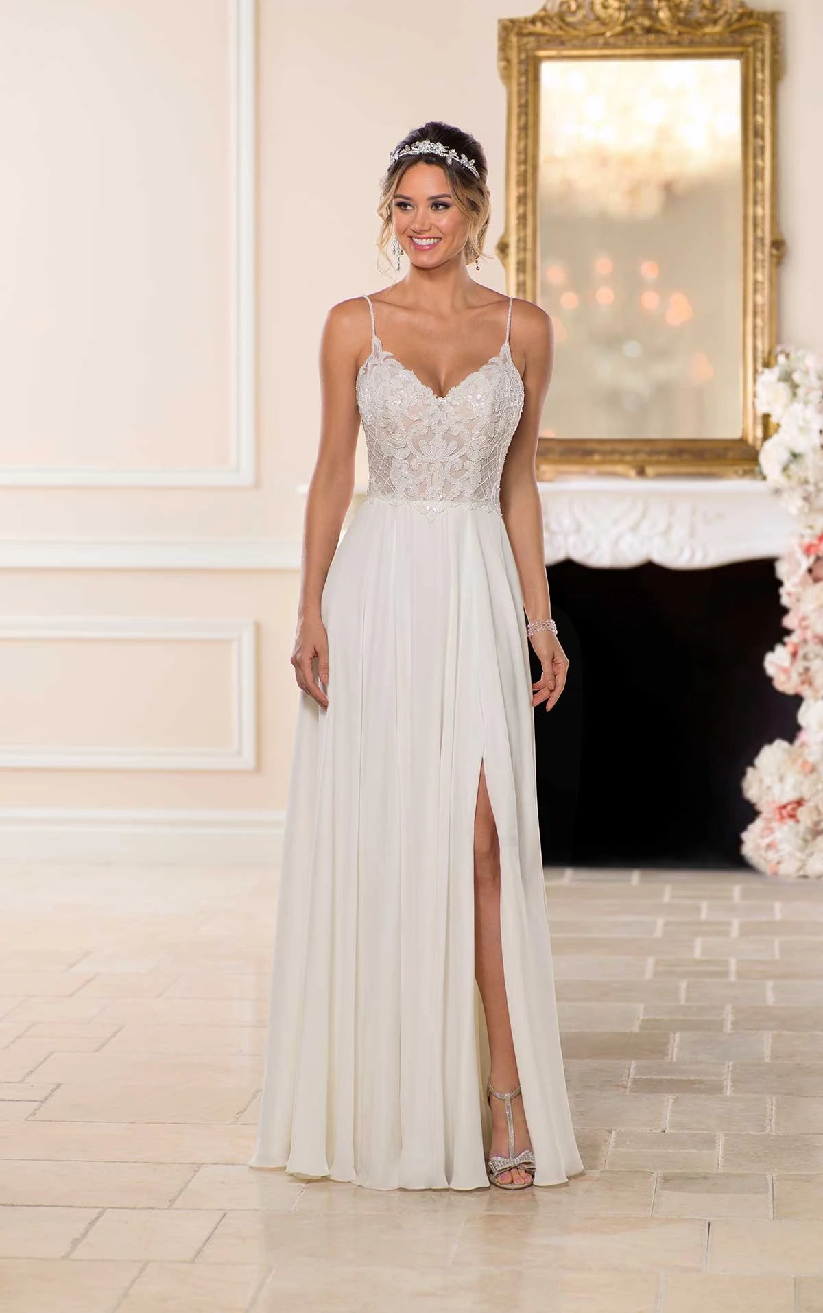 Relaxed Chiffon Beach Wedding Dress Stella York Wedding Dresses