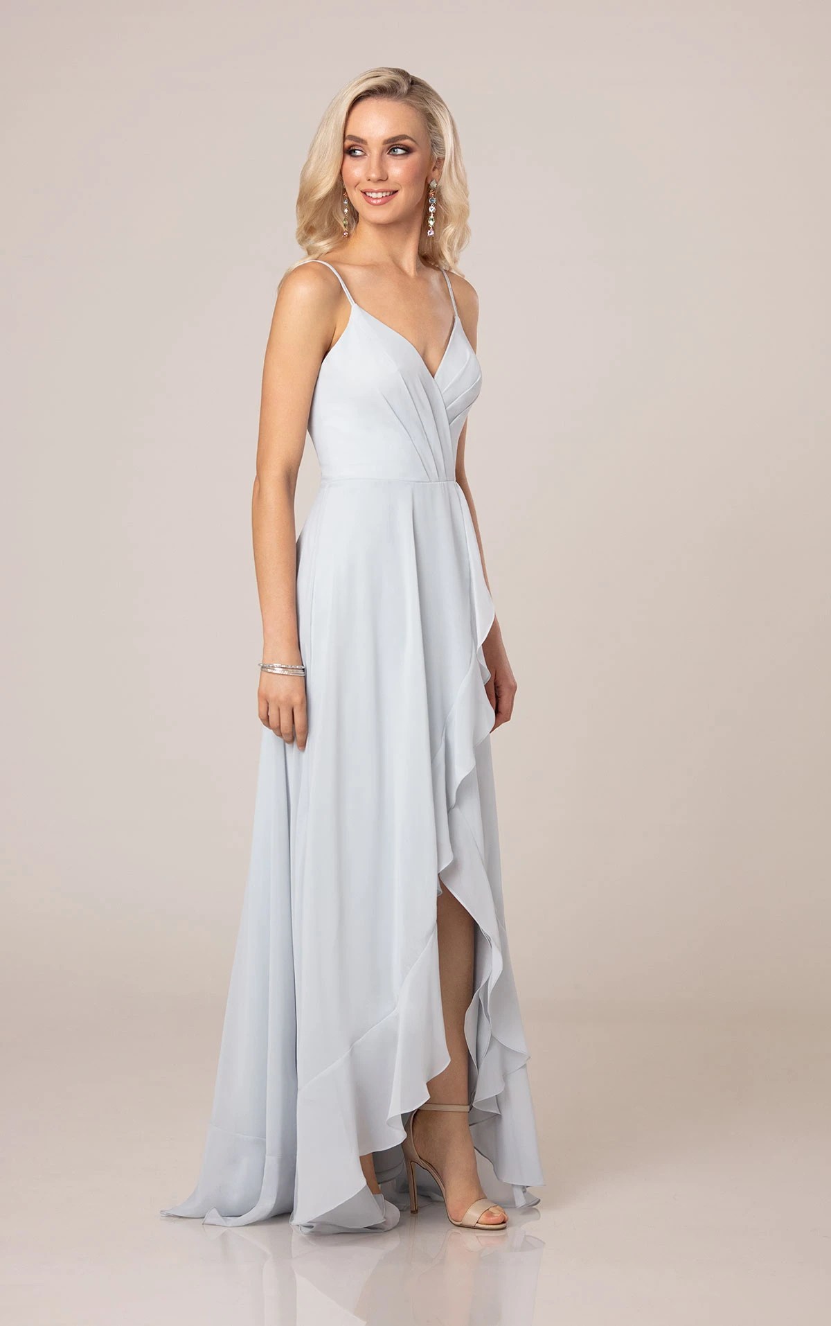 HighLow Bridesmaid Dress with Ruffle Detail Sorella Vita Bridesmaid