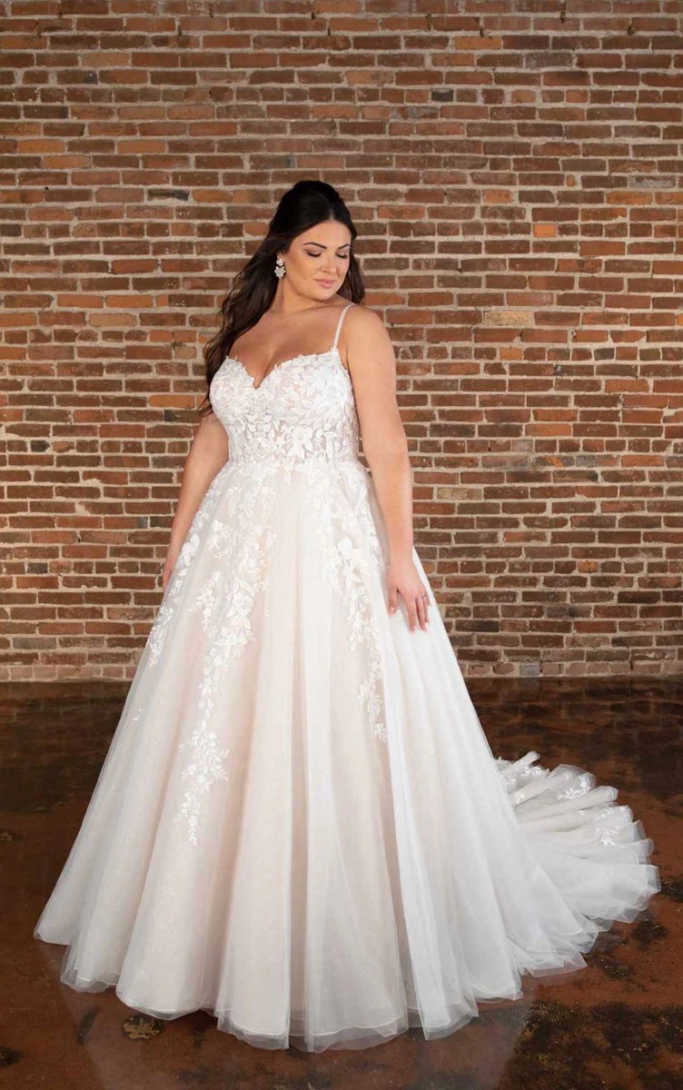 Lace Plus Size Princess Wedding Dress Essense of Australia