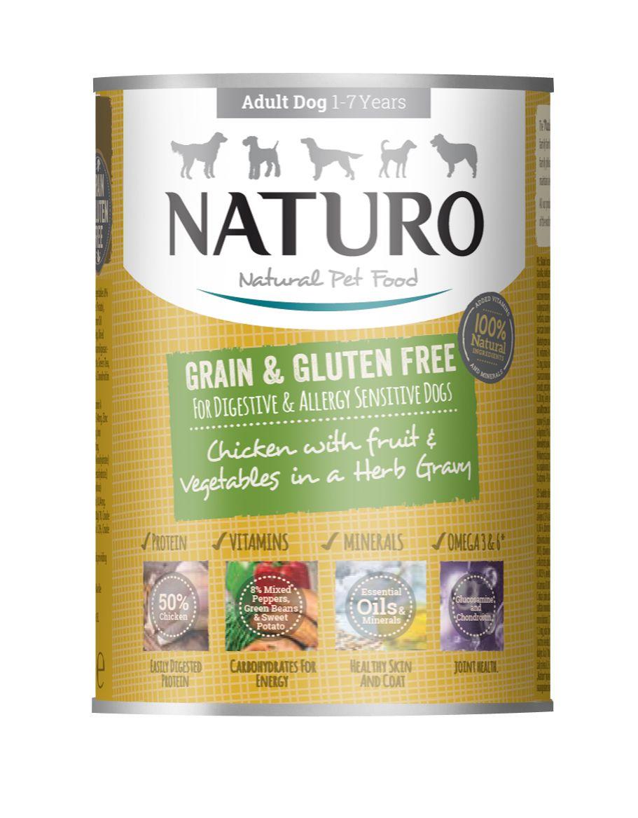 Naturo Chicken with Fruits & Vegetables in Herb Gravy Wet Dog Food, 390