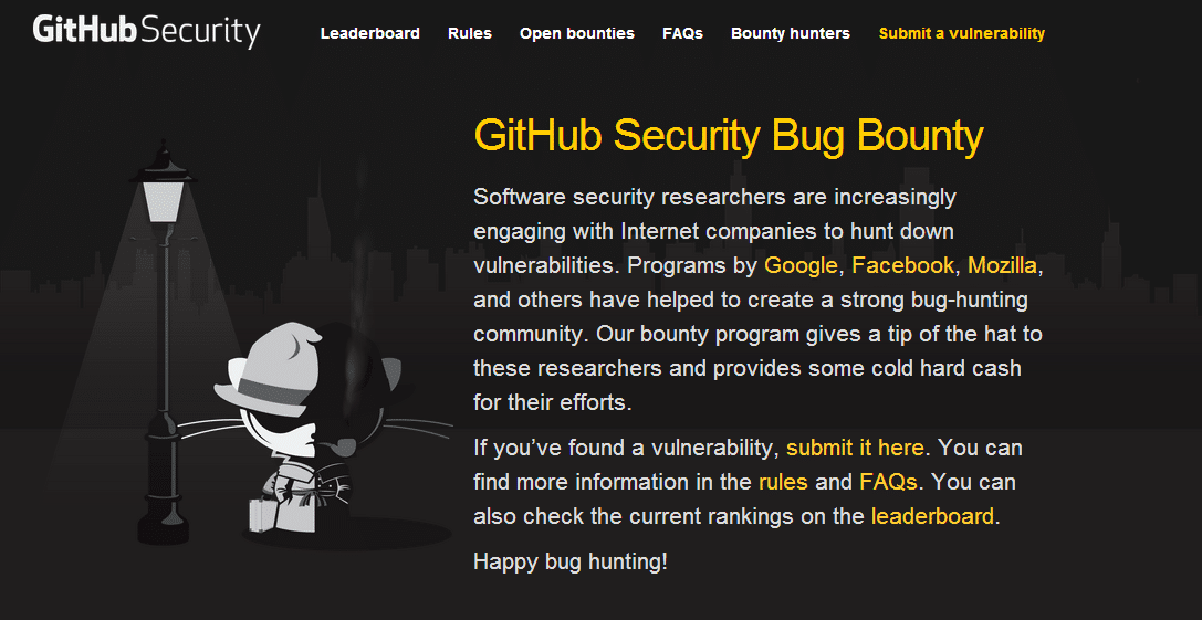GitHub Launches Bug Bounty Program, Calls All 'Bounty Hunters' For A