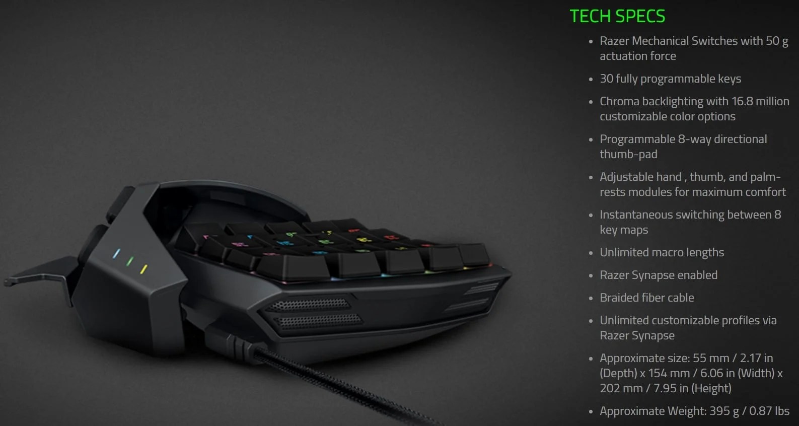 Razer Orbweaver & Tartarus Chroma Gaming Controllers