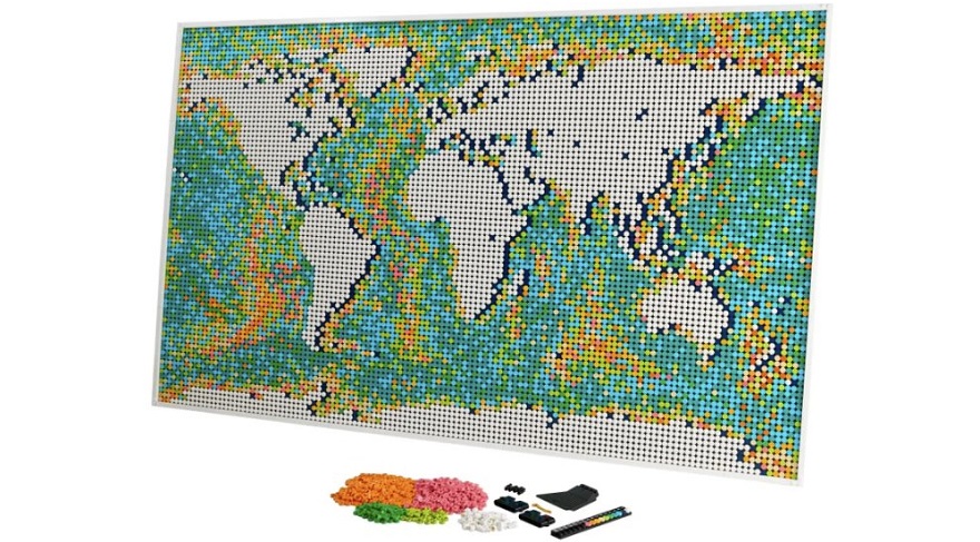 Lego Unveils its Biggest Kit Yet! An 11,695 Piece World Map eTeknix