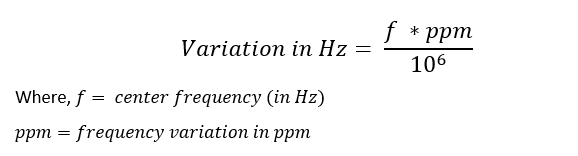 PPM to Hz Calculator everything RF
