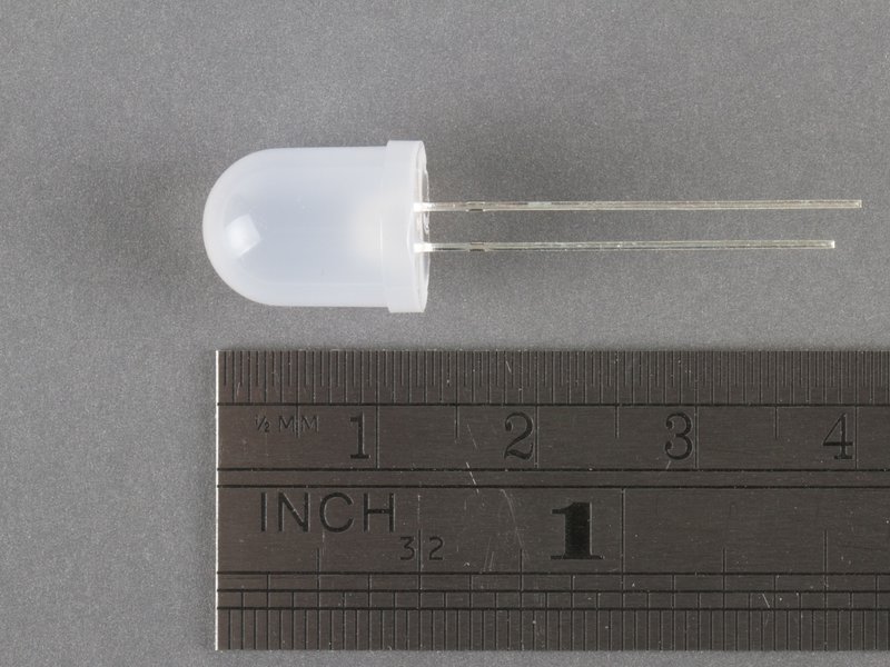 Warm White 10 mm Diffused LED