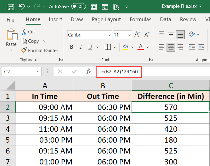 Calcular el tiempo en Excel (diferencia horaria, horas trabajadas