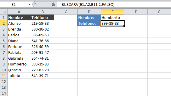 Función BuscarV « Fundamentos informáticos Y ofimáticos