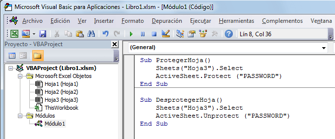 Proteger una hoja de Excel desde una macro • Excel Total