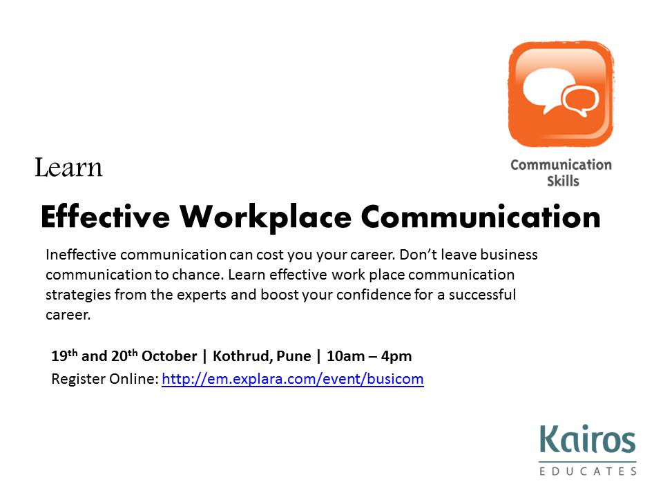 Book LetsTalk Effective Workplace Communication tickets, Pune