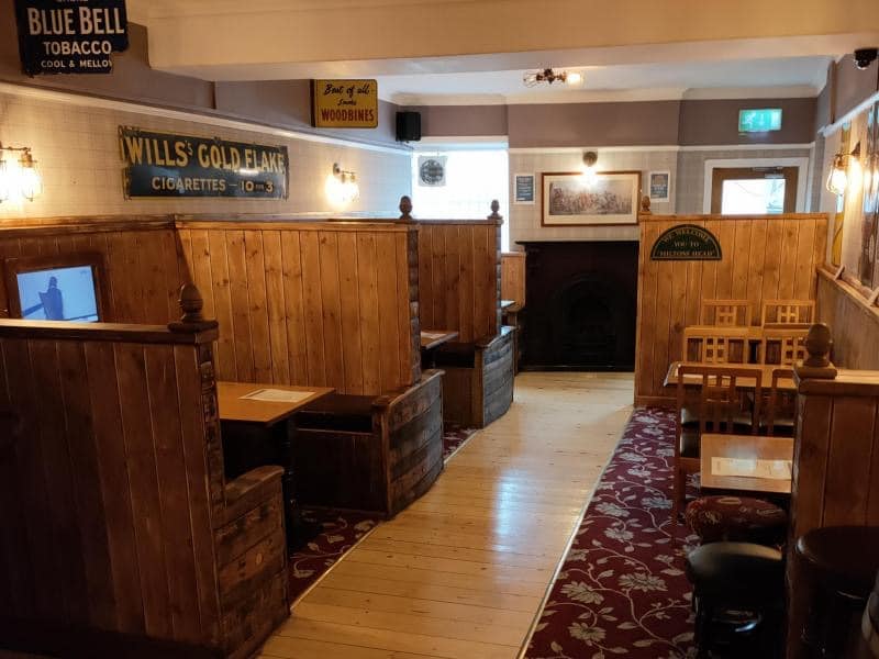 Miltons Tap in Buxton cosy seating and tasty pub food