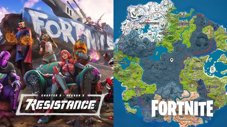 Red and blue lines on the map in Fortnite, what do they mean and how to
