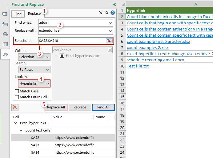 Tutoriel de lien hypertexte Excel créer, modifier, utiliser et