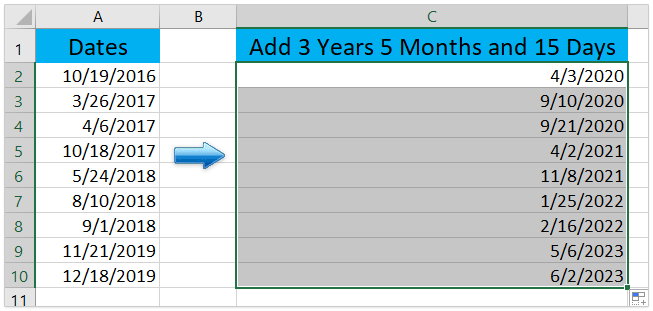 Select the cell in which you want to insert the formula. How To Add Or Subtract Days Months And Years To Date In Excel