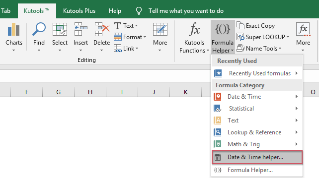 How to calculate the length of service from hire date in Excel?