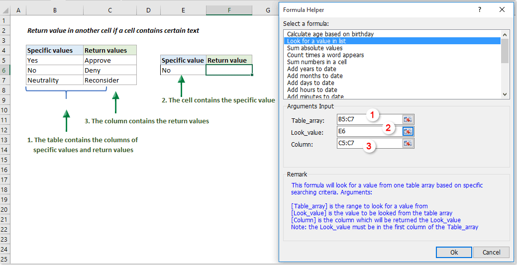 Excel Formula If Cell Contains Text Then Return Value In Another Cell