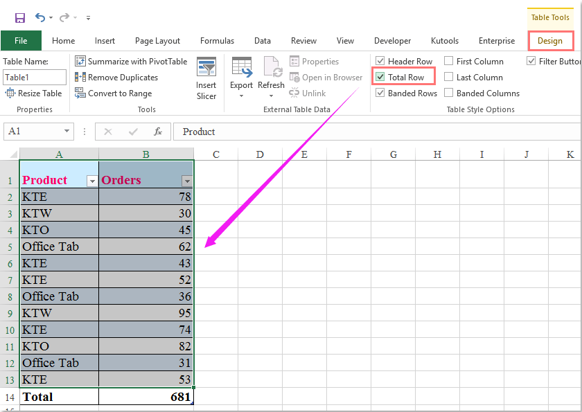 How to filter data exclude bottom total row in Excel?