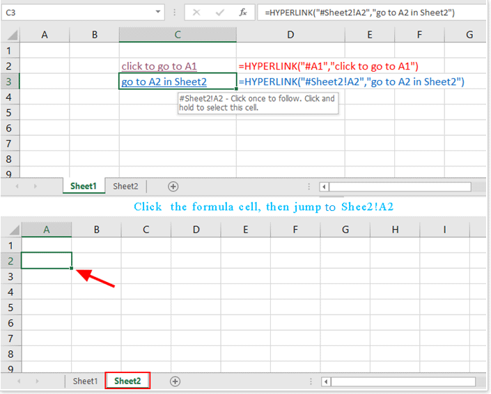 How to use Excel HYPERLINK function
