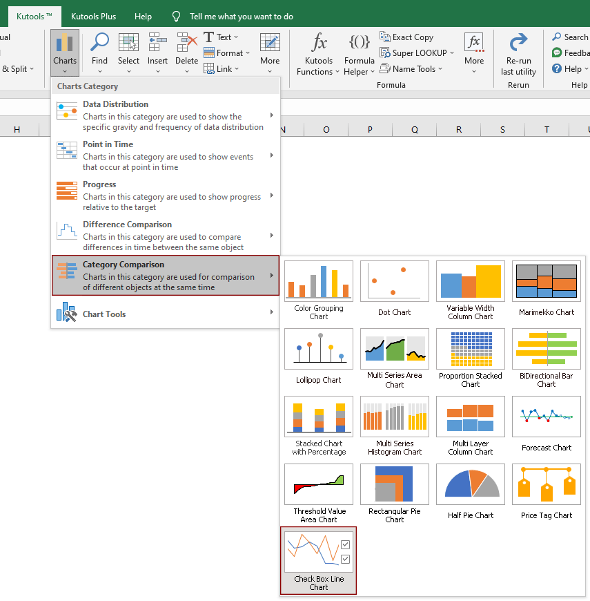 Create an interactive chart with series-selection.