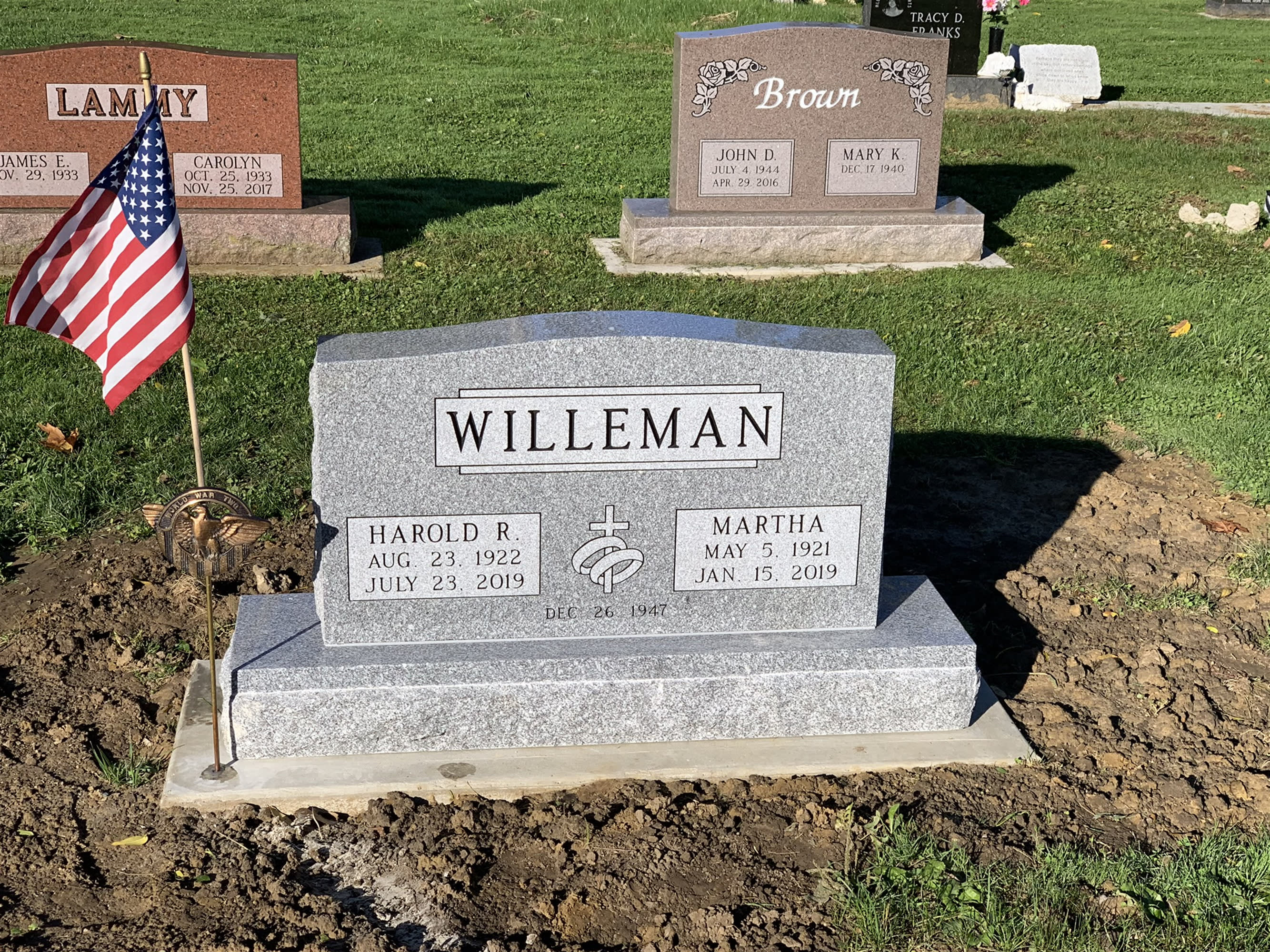 Family or Companion Memorials RodenbergerGray Funeral Home Napoleon, OH