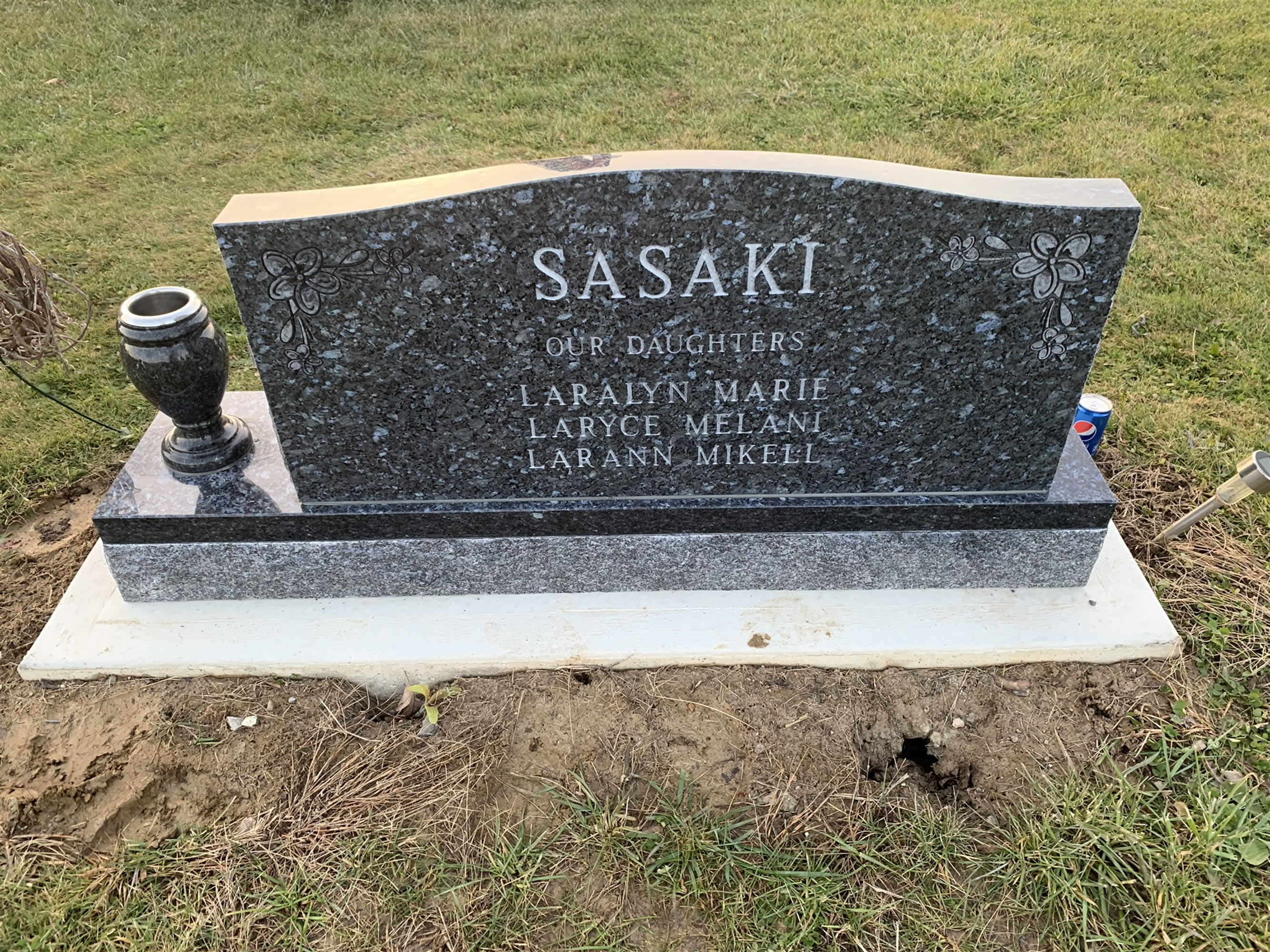 Slant Memorials RodenbergerGray Funeral Home Napoleon, OH