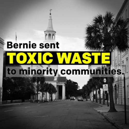 AntiSanders Ad Misleads on 'Toxic Waste' Site