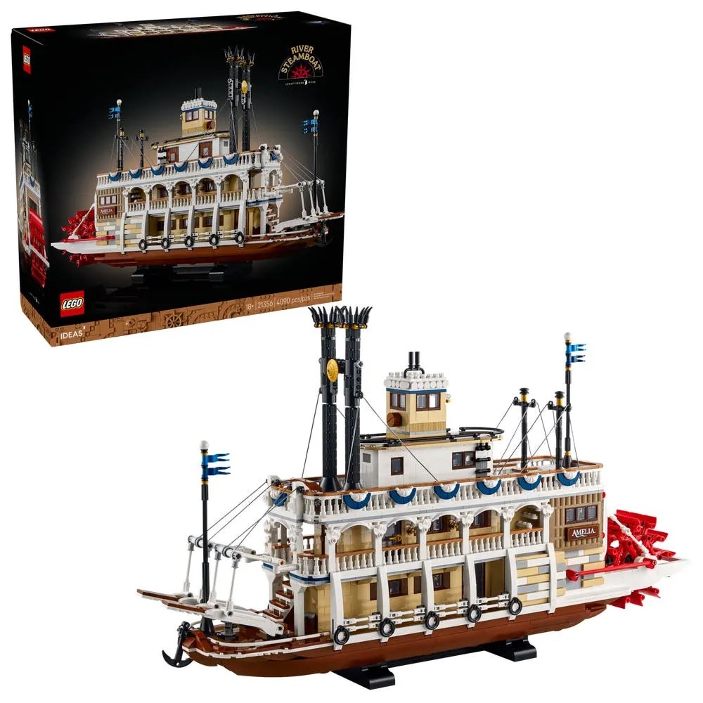 LEGO Ideas 21356 River Steamboat revealed for April 2025!