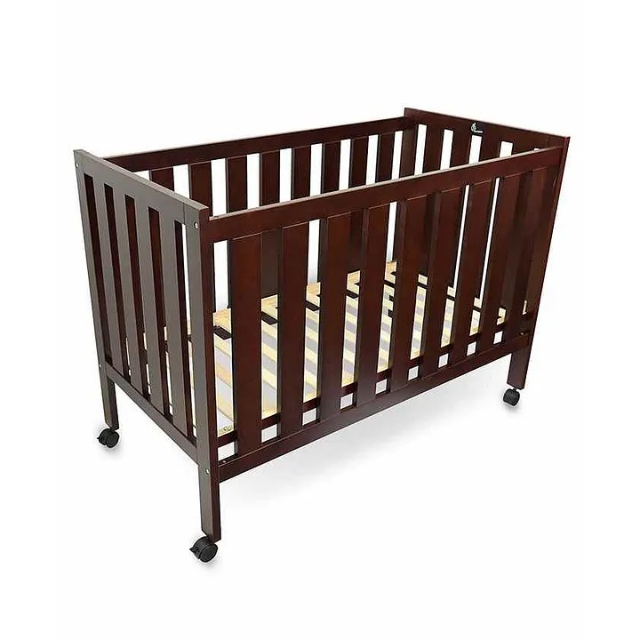 Costway Coffee Pine Wood Baby Toddler Bed Convertible Crib, 45 OFF