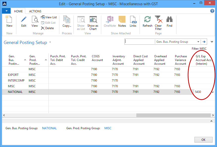 G/L Expected Cost Posting for Business Central Fenwick