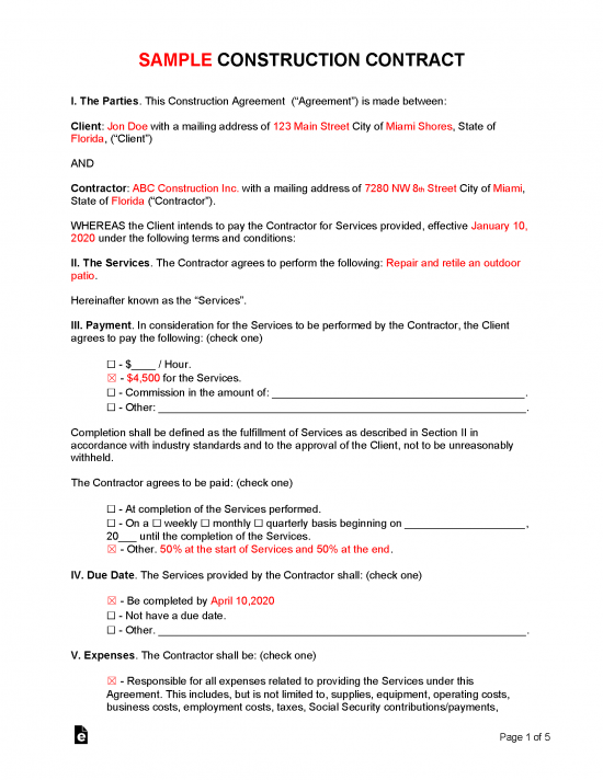 Is A Contract Required For Construction Work FerkeyBuilders