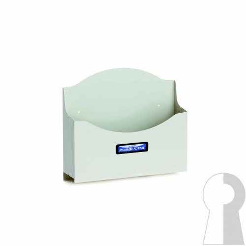 Adesivo No Pubblicità – Ritagliato In Alluminio Argento 16 Cm – Rimovibile E Resistente Per Cassetta Postale