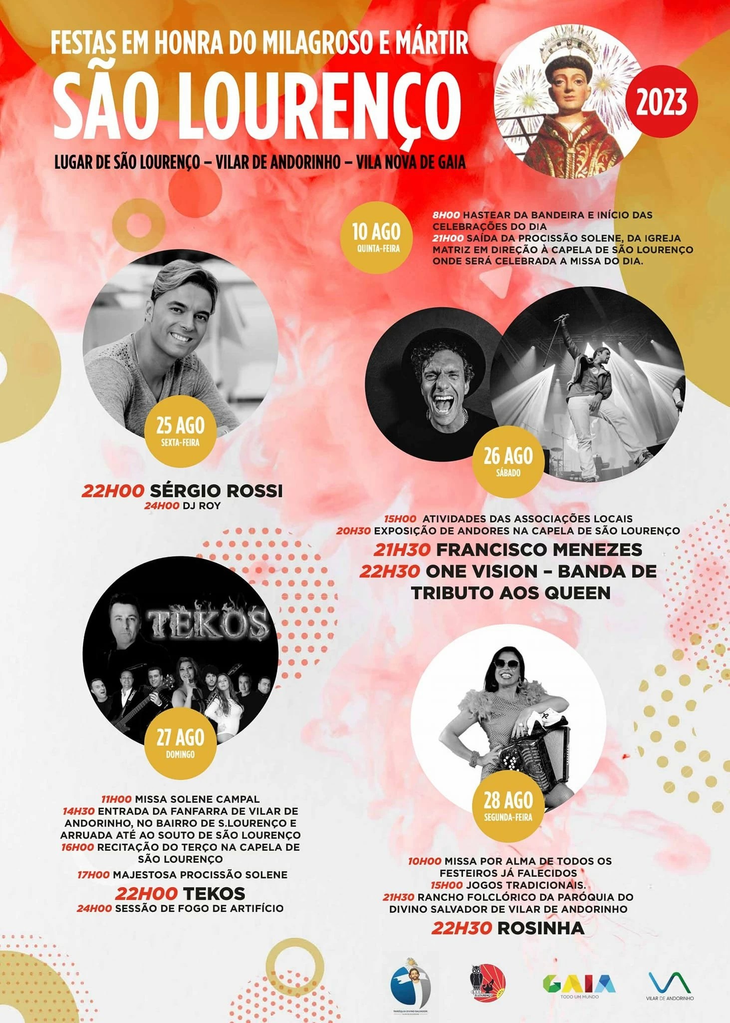 Festas em Honra do São Lourenço 2023 Vilar de Andorinho