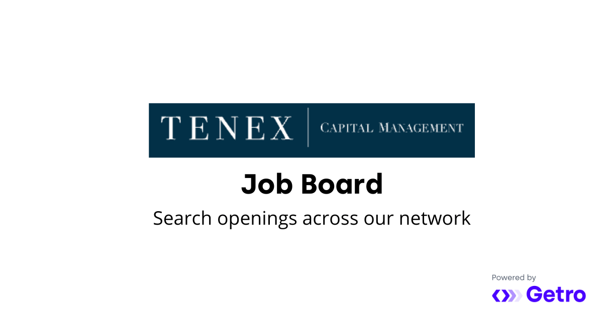 Jobs Tenex Capital Management Job Board