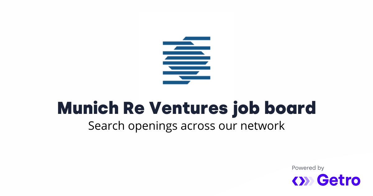 Jobs Munich Re Ventures Job Board
