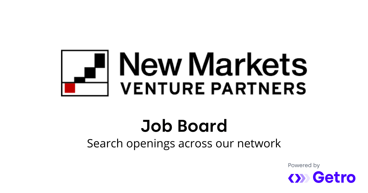 Jobs New Markets Venture Partners Job Board