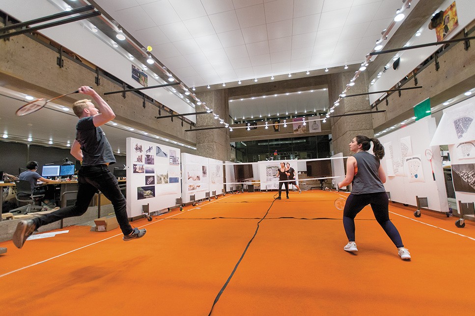 Spring 2018 YSOA badminton tournament featured in Yale Alumni Magazine Yale Architecture