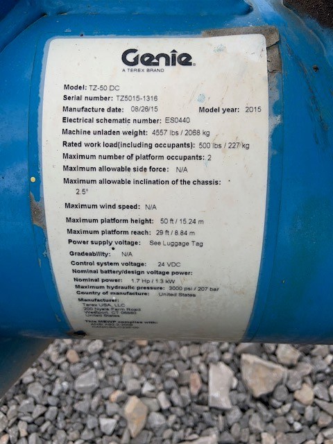 genie tz50 manual