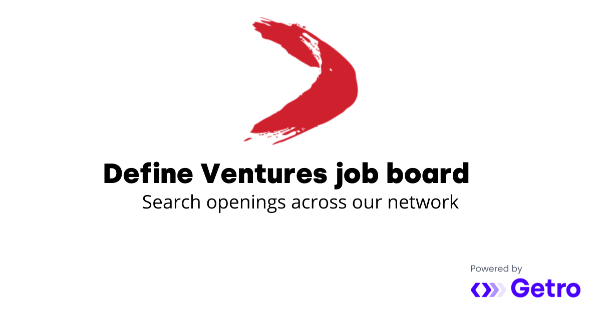 Talent network Define Ventures Job Board