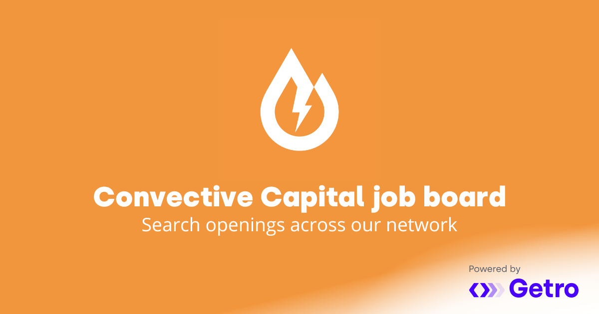 Jobs Convective Capital Job Board