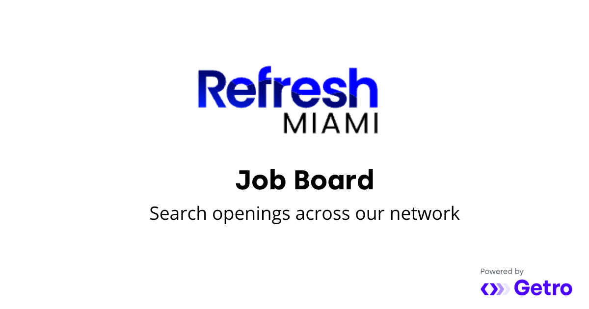 Talent network Refresh Miami Job Board