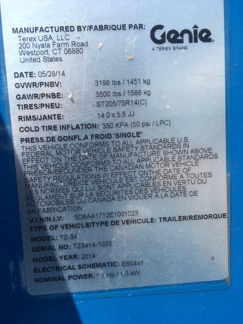 genie tz34 20 manual