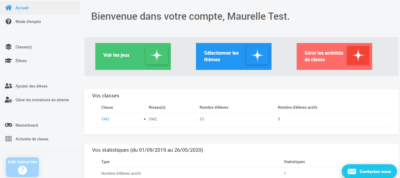Comment supprimer mon compte professeur