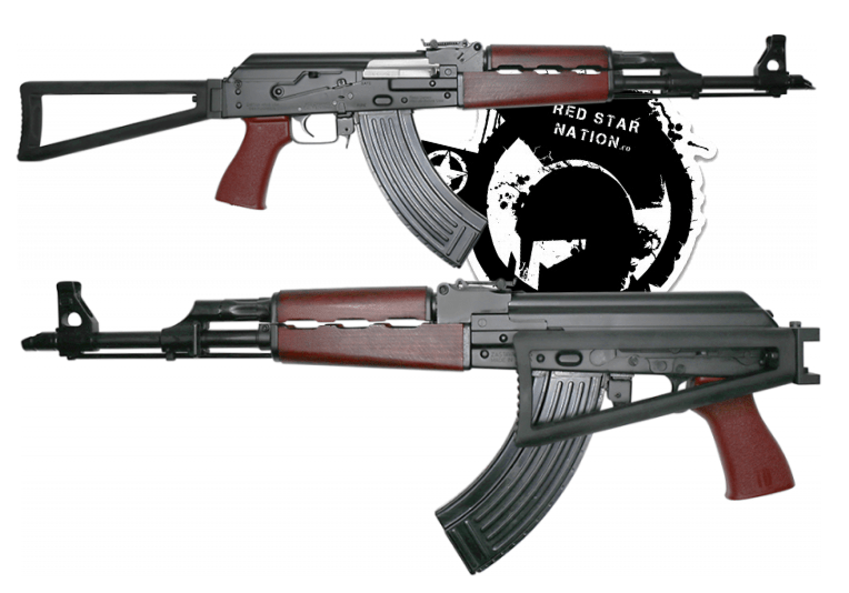ZPAP M70 AK 7.62X39 Serbian Red w/ Folding Triangle Stock & Chrome