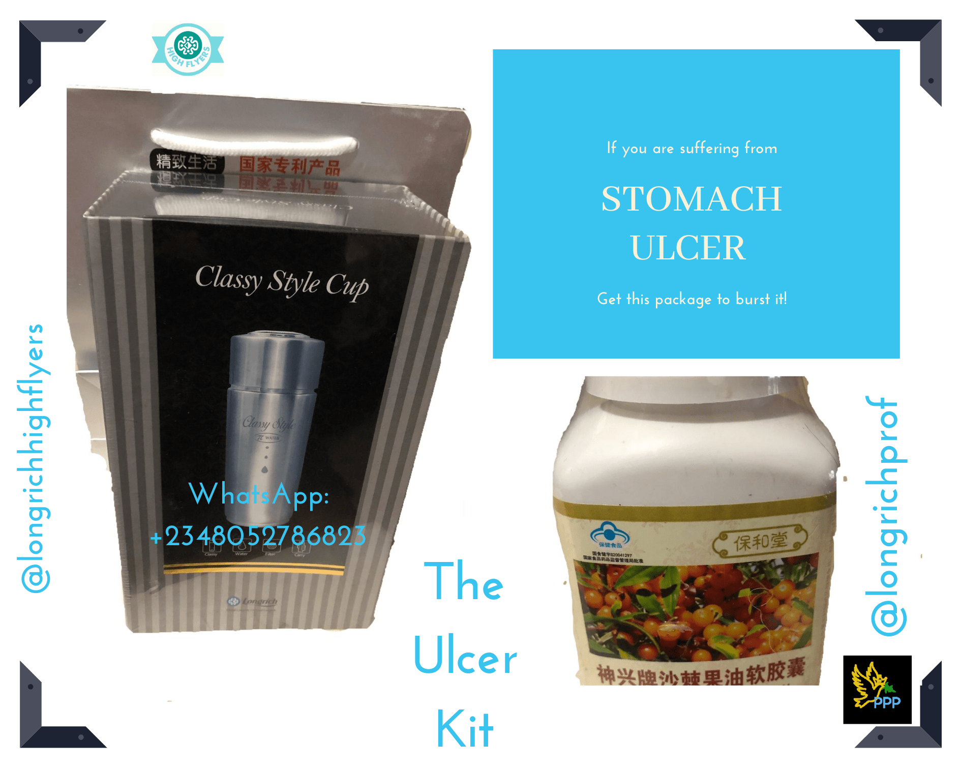 Ulcer Kit Longrich Pi Cup and Berry oil Omolara Nwabueze